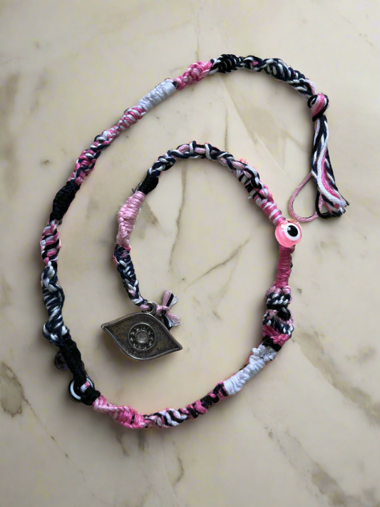 Evil eye hair wrap