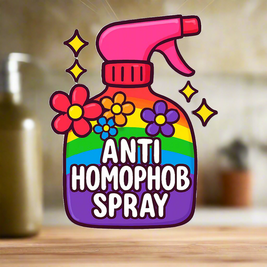 Happy spray sticker