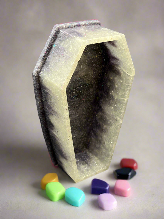 Glitter coffin trinket
