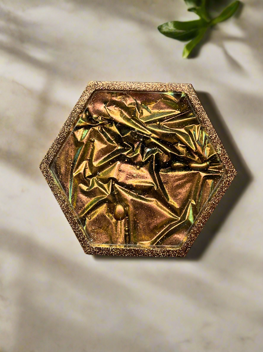 Gold Velvet Tray