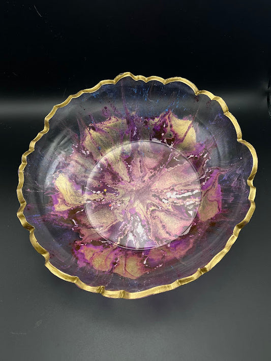 Purple & Gold bowl